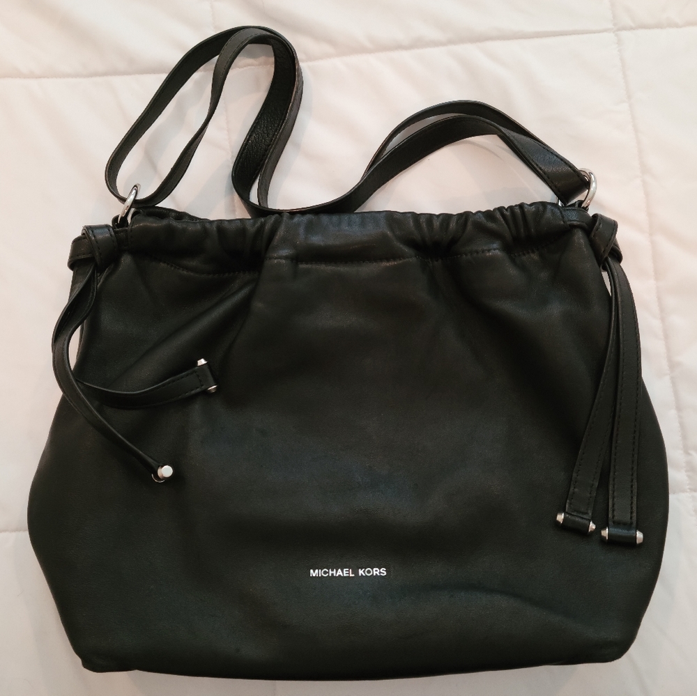 Michael Kors SOFT Leather Black Shoulder Bag